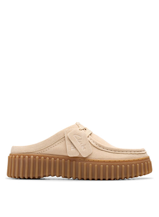 Clarks Ekru Kadın Süet Terlik 26181197 - Görsel 2