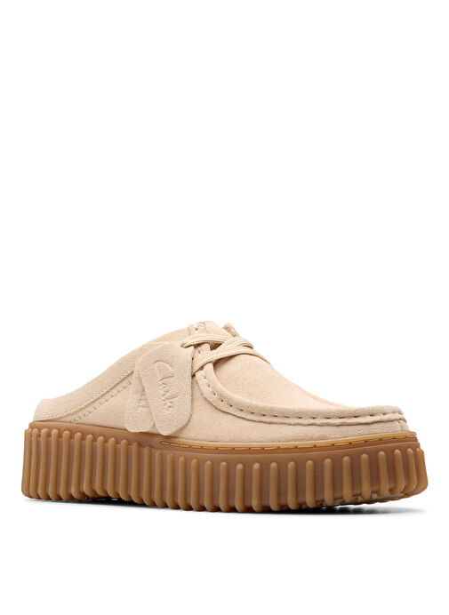 Clarks Ekru Kadın Süet Terlik 26181197 - Görsel 4