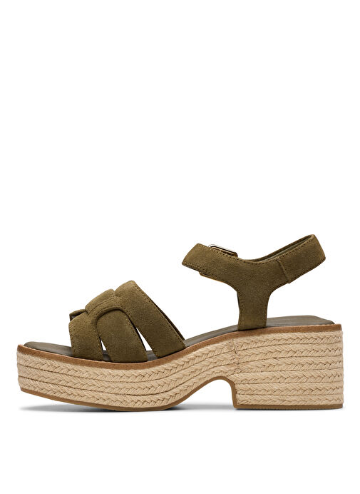 Clarks Haki Kadın Süet Topuklu Ayakkabı 26181250 - Görsel 3