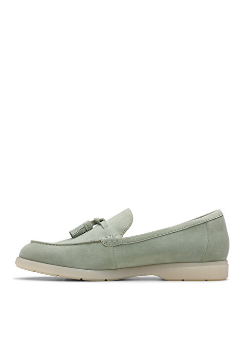 Clarks Yeşil Kadın Deri Loafer 26181451 - Görsel 3