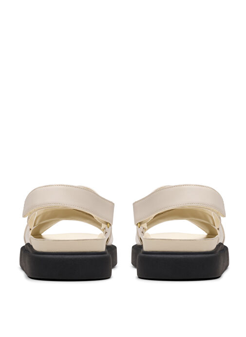 Clarks Beyaz Kadın Deri Sandalet 26181257 - Görsel 7