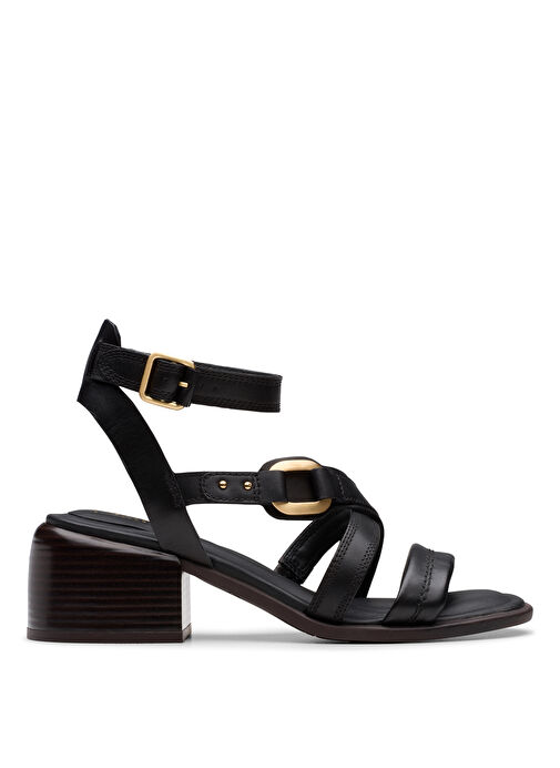 Clarks Siyah Kadın Deri Topuklu Ayakkabı 26181243 - Görsel 2