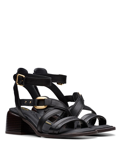 Clarks Siyah Kadın Deri Topuklu Ayakkabı 26181243 - Görsel 5