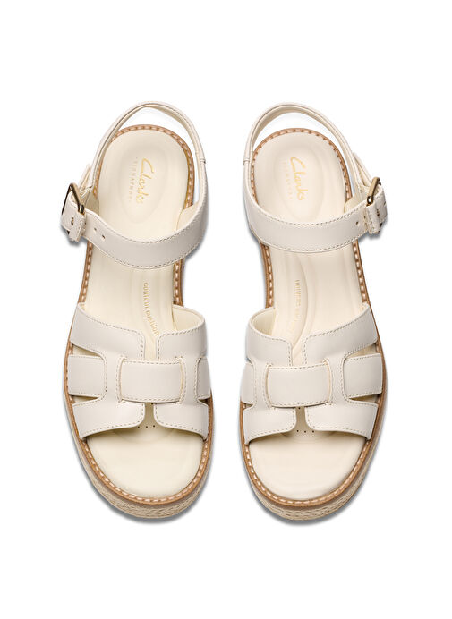 Clarks Ekru Kadın Deri Topuklu Ayakkabı 26181249 - Görsel 6