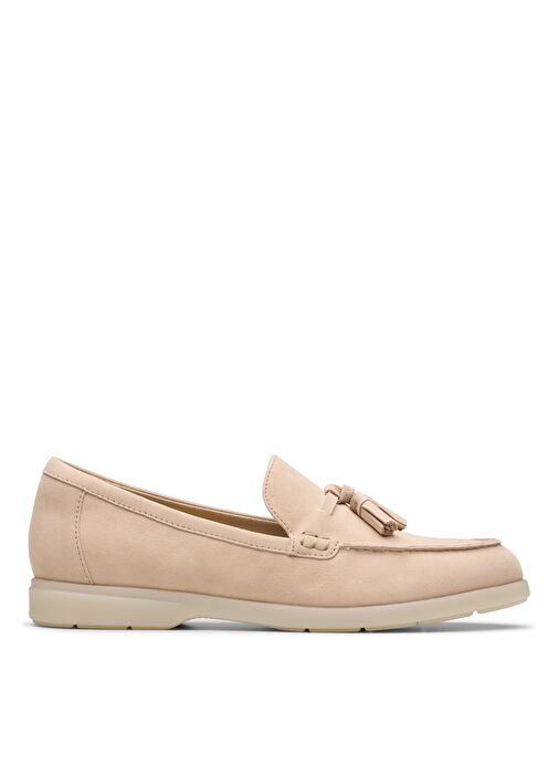 Clarks Pembe Kadın Süet Loafer 26181453 - Görsel 2