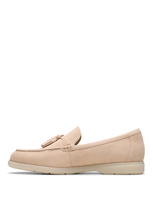 Clarks Pembe Kadın Süet Loafer 26181453 - Görsel 3