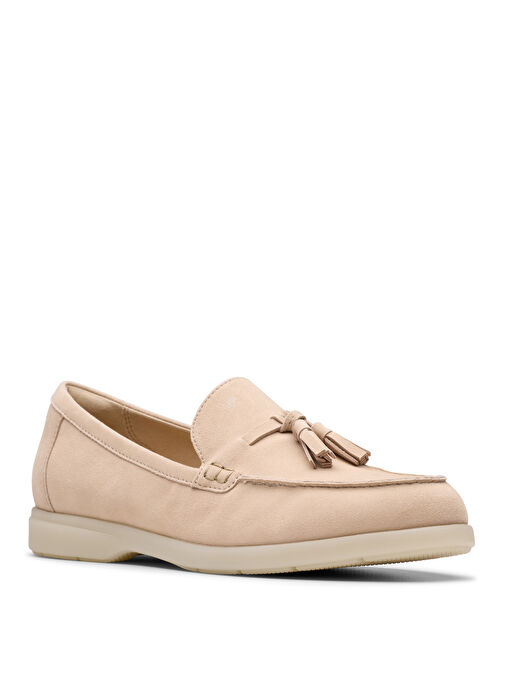 Clarks Pembe Kadın Süet Loafer 26181453 - Görsel 4