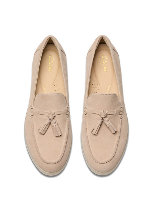 Clarks Pembe Kadın Süet Loafer 26181453 - Görsel 6