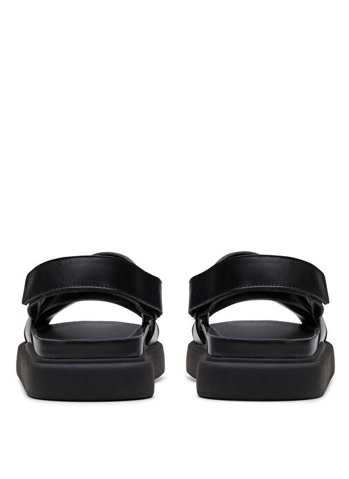 Clarks Siyah Kadın Deri Sandalet 26181255 - Görsel 7