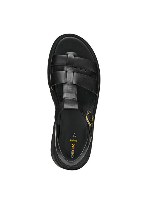 Geox Siyah Kadın Deri Sandalet D55YVB - Görsel 6