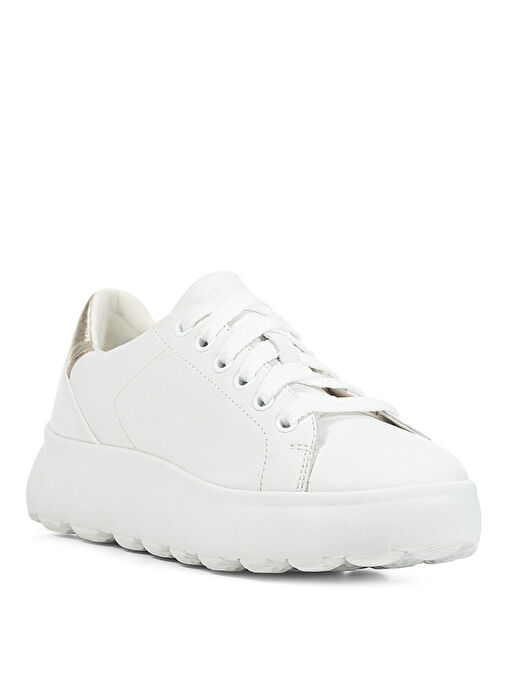 Geox Beyaz Kadın Deri Sneaker D35TCB - Görsel 3