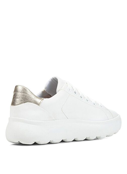 Geox Beyaz Kadın Deri Sneaker D35TCB - Görsel 4