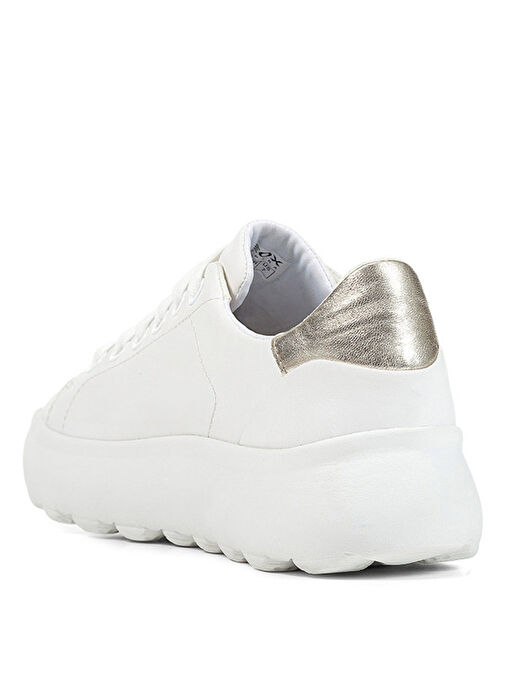 Geox Beyaz Kadın Deri Sneaker D35TCB - Görsel 5