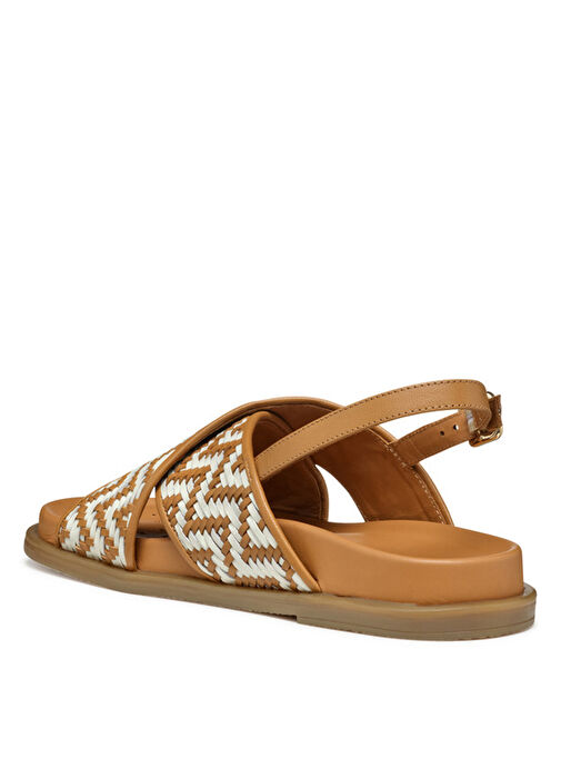 Geox Taba Kadın Deri Sandalet D55YWE - Görsel 6