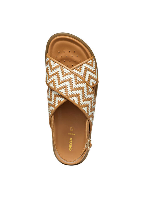 Geox Taba Kadın Deri Sandalet D55YWE - Görsel 7