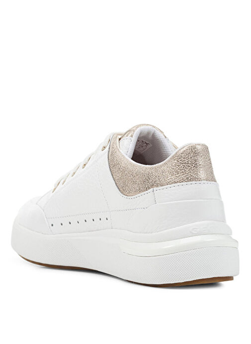 Geox Beyaz Kadın Deri Sneaker D36QFA - Görsel 5