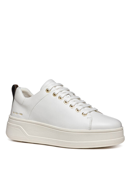 Geox Beyaz Kadın Deri Sneaker D46WVA - Görsel 3