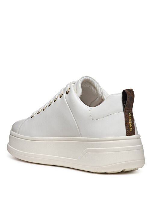 Geox Beyaz Kadın Deri Sneaker D46WVA - Görsel 5