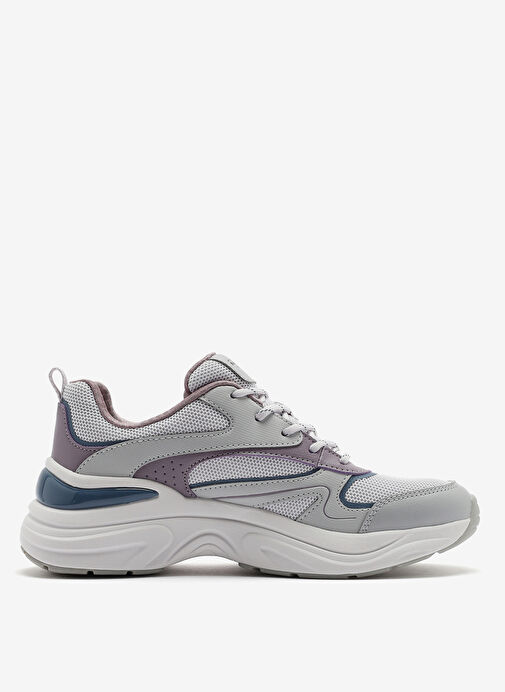 Skechers Gri Kadın Sneaker 177565 GYMT - Görsel 3