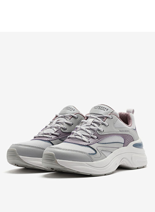 Skechers Gri Kadın Sneaker 177565 GYMT - Görsel 4