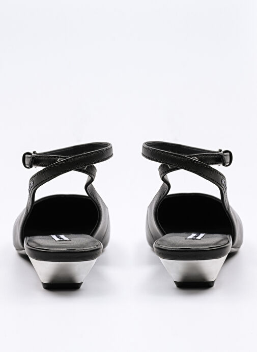 KARL LAGERFELD Siyah Kadın Deri Düz Ayakkabı KL40134 - Görsel 6