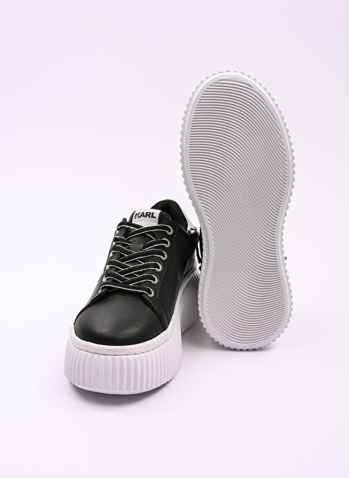 KARL LAGERFELD Siyah Kadın Deri Sneaker KL42372 - Görsel 6
