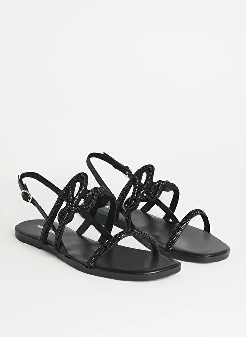 KARL LAGERFELD Siyah Kadın Sandalet KL87425 - Görsel 3
