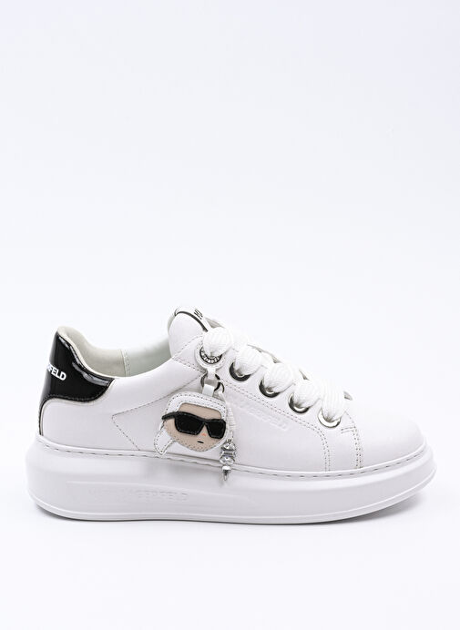 KARL LAGERFELD Beyaz Kadın Deri Sneaker KL62576T - Görsel 2