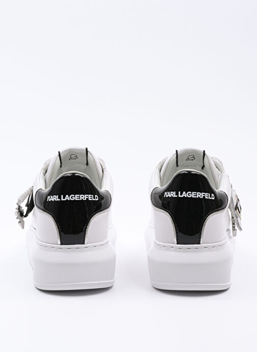 KARL LAGERFELD Beyaz Kadın Deri Sneaker KL62576T - Görsel 6