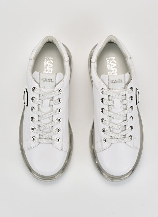 KARL LAGERFELD Beyaz Kadın Deri Sneaker KL62630N - Görsel 4
