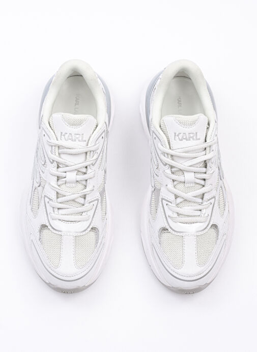 KARL LAGERFELD Beyaz Kadın Deri Sneaker KL65625 - Görsel 4