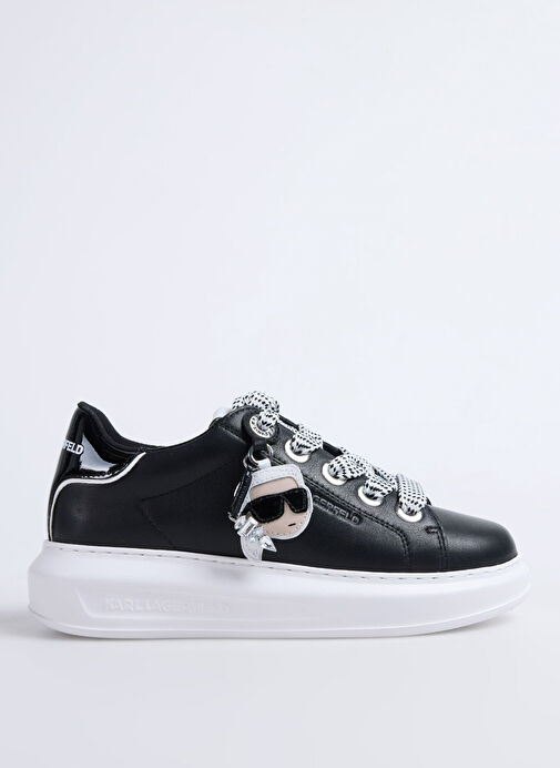 KARL LAGERFELD Siyah Kadın Deri Sneaker KL62576T - Görsel 2
