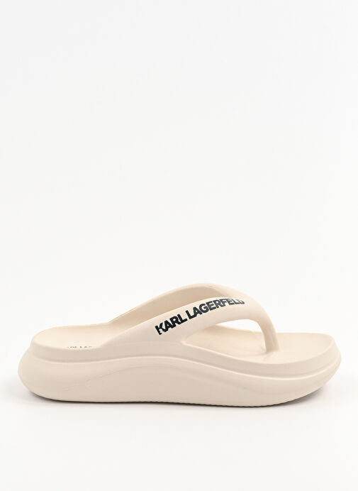 KARL LAGERFELD Ekru Kadın Terlik KL85025 - Görsel 2