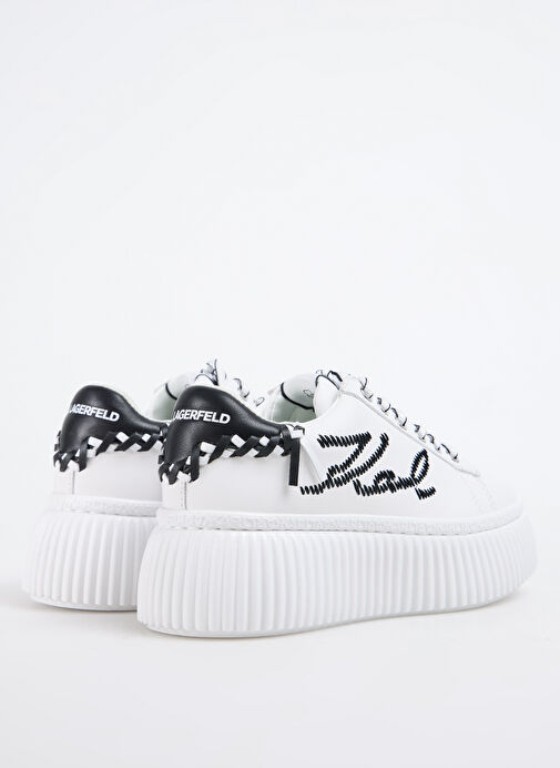 KARL LAGERFELD Beyaz Kadın Deri Sneaker KL42372 - Görsel 4