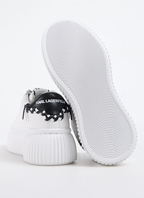 KARL LAGERFELD Beyaz Kadın Deri Sneaker KL42372 - Görsel 5