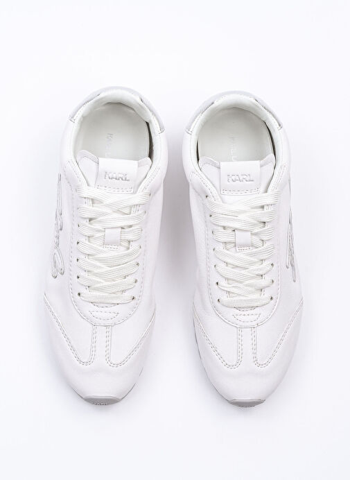KARL LAGERFELD Beyaz Kadın Deri Sneaker KL65911A - Görsel 4