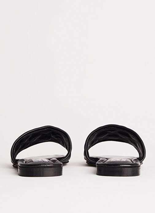 KARL LAGERFELD Siyah Kadın Deri Terlik KL85400 - Görsel 6