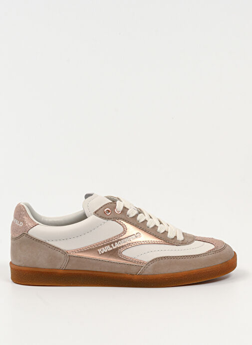 KARL LAGERFELD Bej Kadın Deri Sneaker KL63855 - Görsel 2