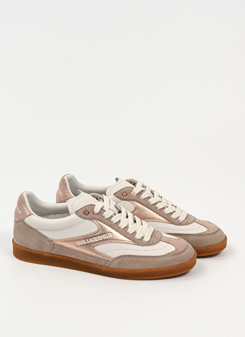 KARL LAGERFELD Bej Kadın Deri Sneaker KL63855 - Görsel 3