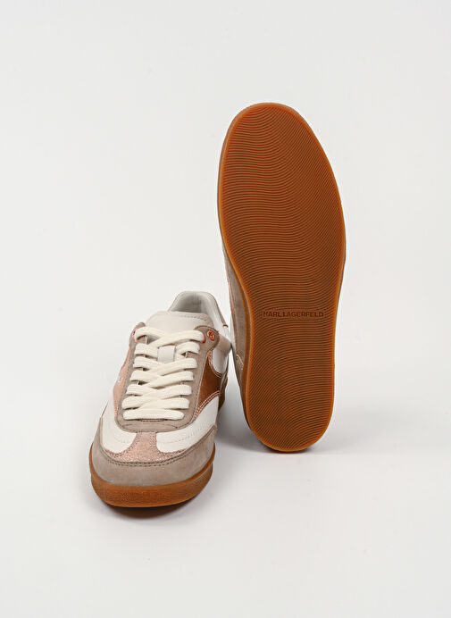 KARL LAGERFELD Bej Kadın Deri Sneaker KL63855 - Görsel 5
