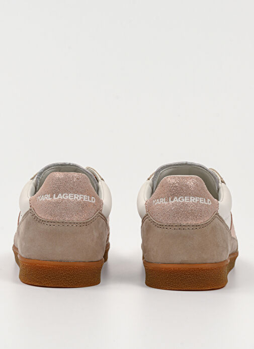 KARL LAGERFELD Bej Kadın Deri Sneaker KL63855 - Görsel 6