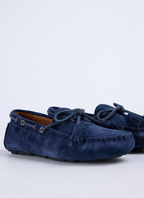 Polo Ralph Lauren Lacivert Erkek Deri Günlük Ayakkabı Anders Tie - Görsel 6