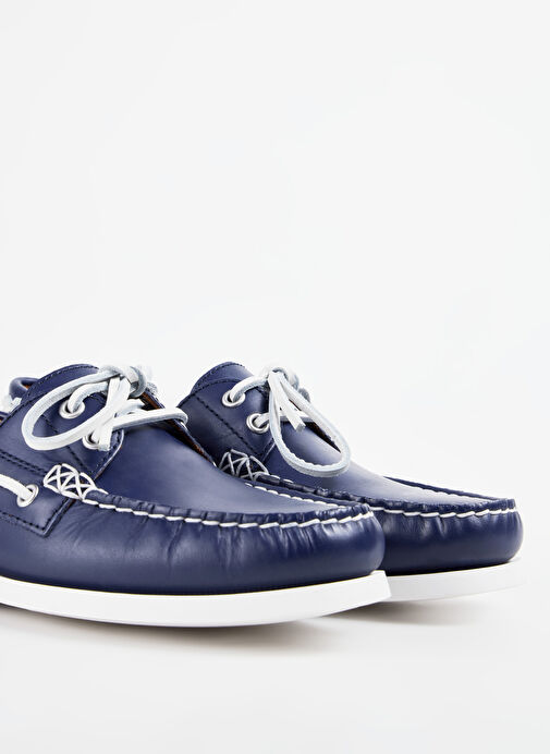 Polo Ralph Lauren Lacivert Erkek Deri Günlük Ayakkabı Merton - Görsel 6