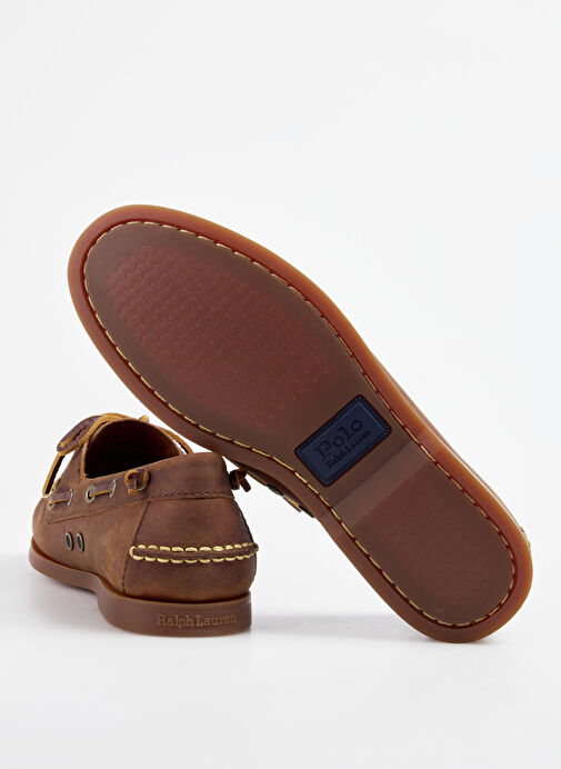 Polo Ralph Lauren Kahverengi Erkek Deri Günlük Ayakkabı Merton - Görsel 5