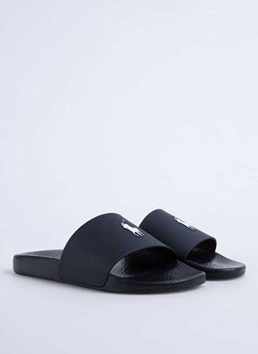 Polo Ralph Lauren Siyah Erkek Plaj Terliği Polo Slide - Görsel 3