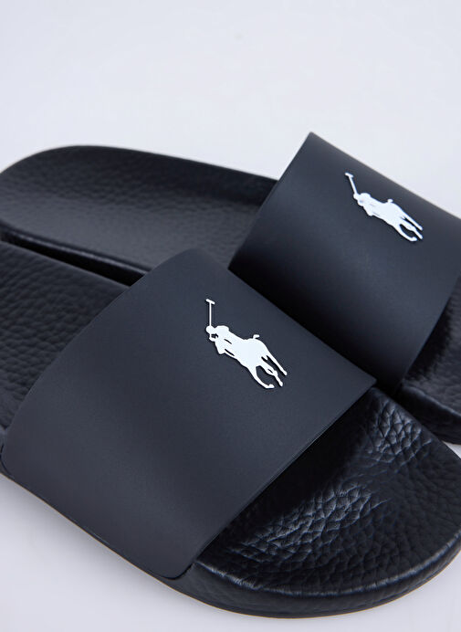Polo Ralph Lauren Siyah Erkek Plaj Terliği Polo Slide - Görsel 6