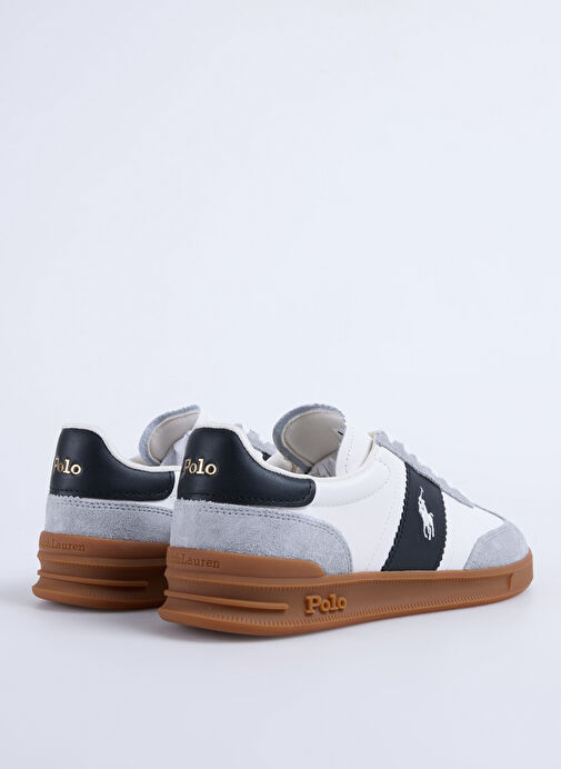 Polo Ralph Lauren Beyaz Erkek Deri Sneaker Hrt Aera Pp - Görsel 4