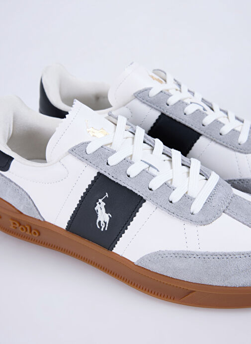 Polo Ralph Lauren Beyaz Erkek Deri Sneaker Hrt Aera Pp - Görsel 6