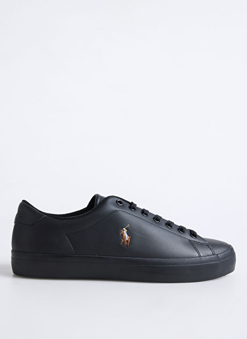 Polo Ralph Lauren Siyah Erkek Deri Sneaker Longwood - Görsel 2