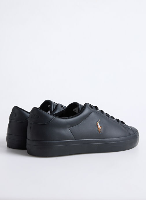 Polo Ralph Lauren Siyah Erkek Deri Sneaker Longwood - Görsel 4